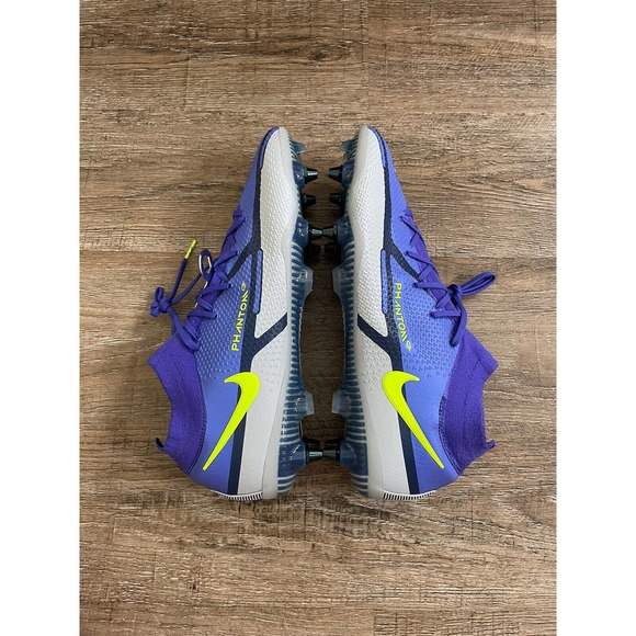 Nike Phantom GT2 Elite DF SG Pro Soccer Cleats Sapphire Volt Sz 13 DJ8040-571 - Picture 4 of 7